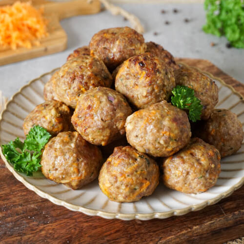 Airfryer-Frikadellen mit Möhre &amp; Haferflocken - Hoffentlich schmeckt&amp;#39;s